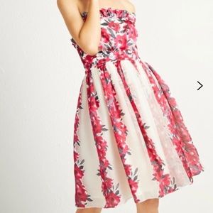 French Connection Edith Vintage Strapless Dress